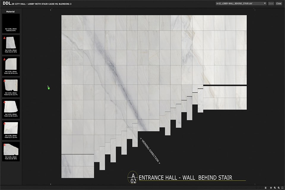 DDL Schnittplanung auf dem Plattenbild